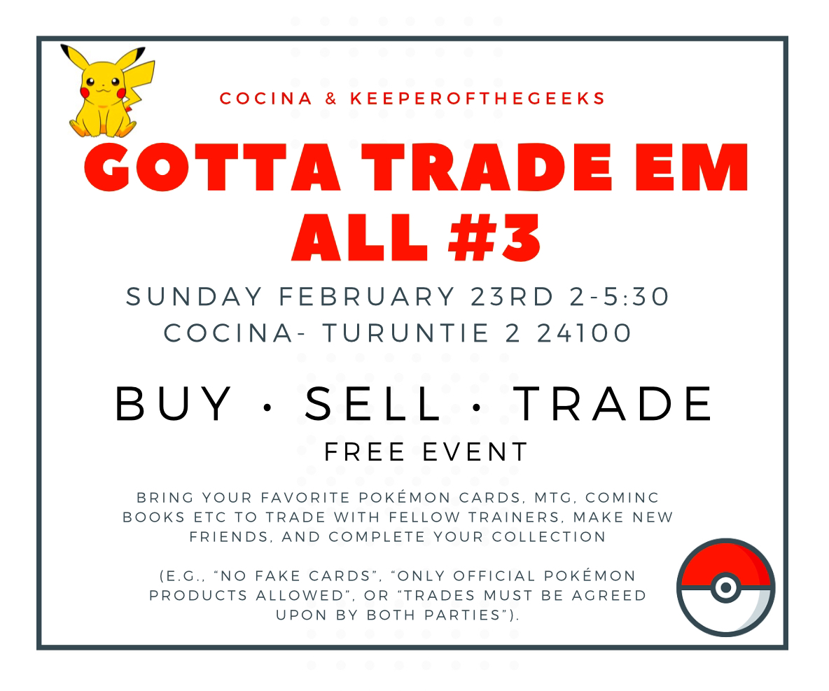 Pokemon keräilytapahtuma.